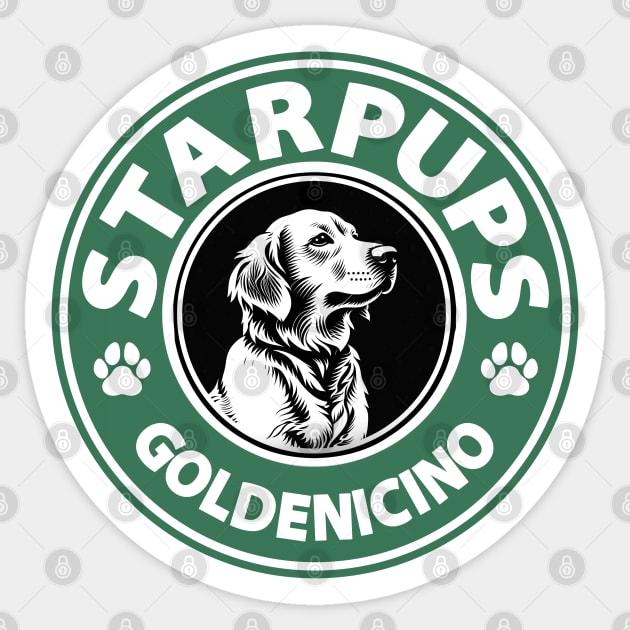 Starpups Goldenicino Sticker by DreaminBetterDayz